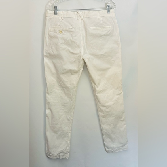 $145 ALEX MILL Pants Mens 32x30” Flat Front Chino Oat Milk Stretch Tapered Hem - Picture 5 of 12